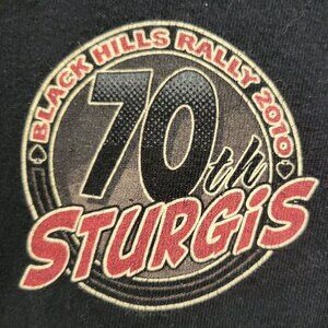 70th Sturgis T-Shirt Black Hills Rally 2010